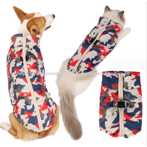 Abrigo para Perro con Arnés Incorporado, Ropa Impermeable para Clima Frío para Perros Grandes, Medianos y Pequeños, Forro Polar Reflectante