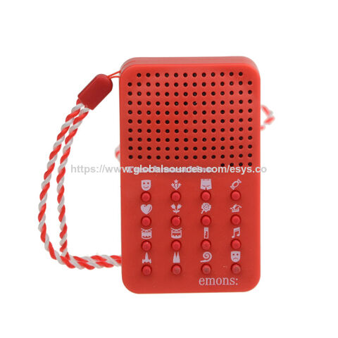 Kreatives Stressabbau-Fidget-Spielzeug, lustige Auto-Türklingel, 16-Tasten-Soundeffektmaschine mit Ihrem benutzerdefinierten Audio, Farbe, Verpackung