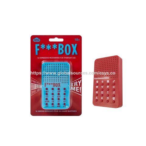 Kreatives Stressabbau-Fidget-Spielzeug, lustige Auto-Türklingel, 16-Tasten-Soundeffektmaschine mit Ihrem benutzerdefinierten Audio, Farbe, Verpackung