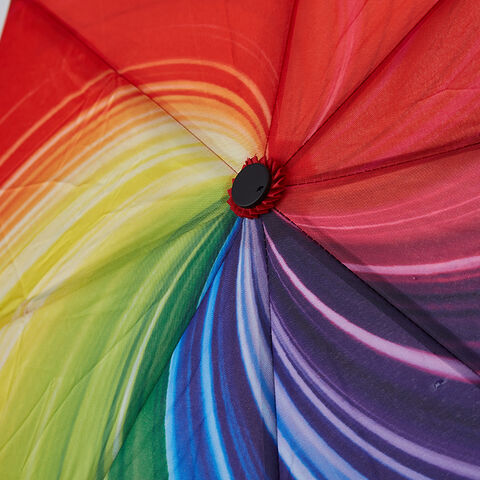 Automatischer Regenbogen-Faltschirm mit digitalem Öffnungs- und Schließmechanismus
