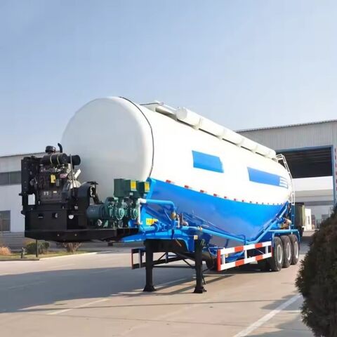 Heißer Verkauf 3 Achsen 50 Cbm Trockenmassen Zement Silo Vertikal Tank Auflieger