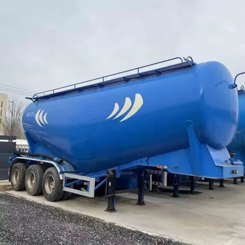 Heißer Verkauf 3 Achsen 50 Cbm Trockenmassen Zement Silo Vertikal Tank Auflieger