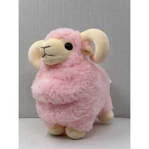 Buntes, besticktes Tierplüschschaf - 18 cm - Hypoallergene Baumwollfüllung - Sammelbares, weiches Tierspielzeug