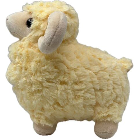 Buntes, besticktes Tierplüschschaf - 18 cm - Hypoallergene Baumwollfüllung - Sammelbares, weiches Tierspielzeug