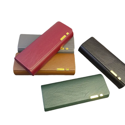 Estuche de Cuero PU para Gafas de Alta Gama, Caja de Almacenamiento Portátil para Gafas de Sol y Gafas para Miopía, Logotipo Personalizado, Diseño Fresco y Sencillo