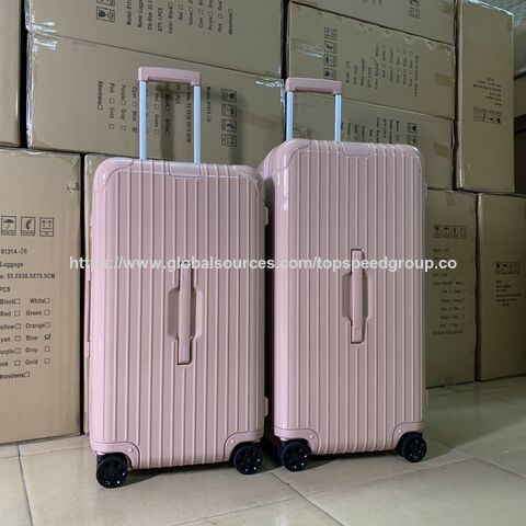 Venta caliente Maleta con ruedas para cabina de PC Juego de equipaje plegable Maleta de viaje Maleta de lujo Rmow Diseñador Carcasa dura Marco de aluminio