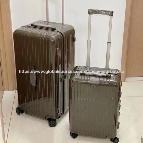 Venta caliente Maleta con ruedas para cabina de PC Juego de equipaje plegable Maleta de viaje Maleta de lujo Rmow Diseñador Carcasa dura Marco de aluminio