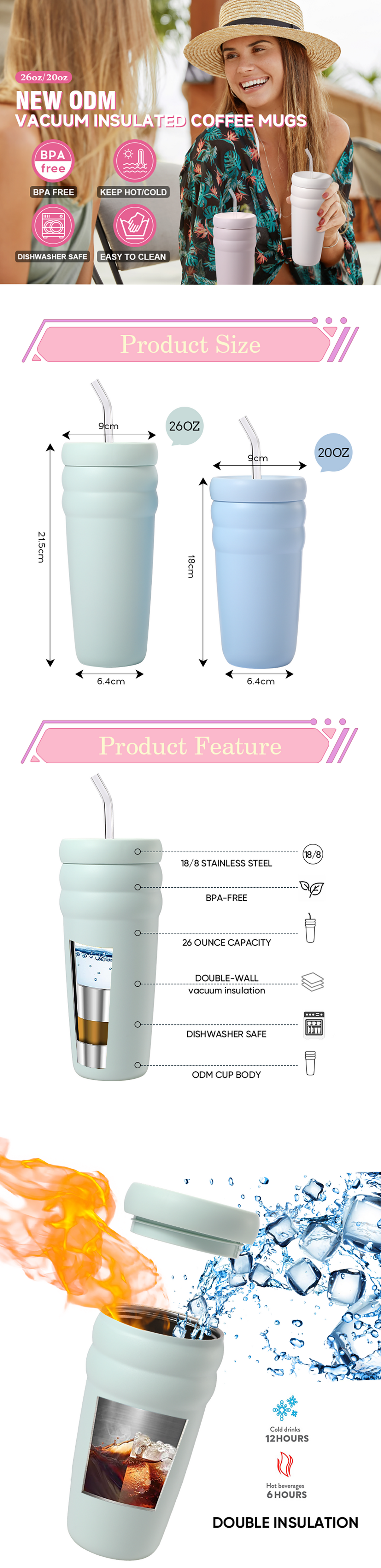 Buy China Wholesale Everich New Odm Vacuum Insulated 304 Stainless ...