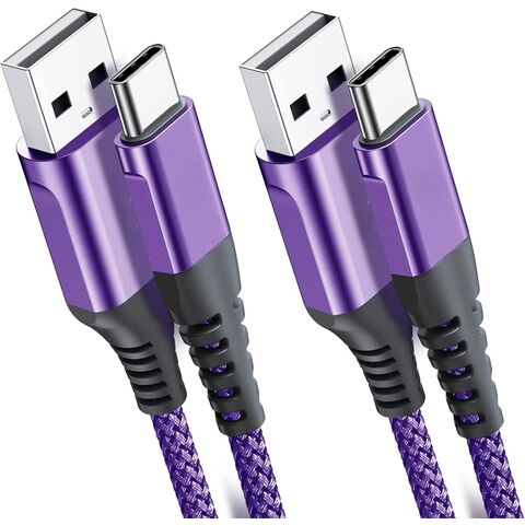 Cable USB 3.1 Tipo C al por mayor, cable de carga USB C metálico con trenzado