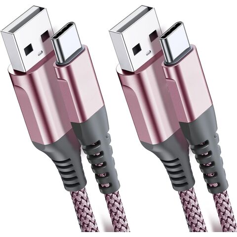 Cable USB 3.1 Tipo C al por mayor, cable de carga USB C metálico con trenzado