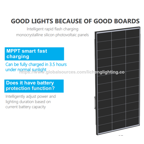 Lámpara Solar de Calle LED para Exteriores 2024, IP67, Impermeable, de Aluminio, con Panel Solar MONO de Alta Eficiencia - Oferta Caliente