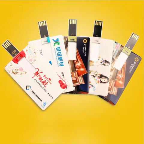 Vollfarb-Logo USB 3.0-Flash-Laufwerk mit wasserdichtem Kreditkarten-Design, 4 GB bis 64 GB Speicherkapazität für Werbegeschenke