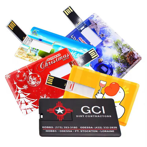 Vollfarb-Logo USB 3.0-Flash-Laufwerk mit wasserdichtem Kreditkarten-Design, 4 GB bis 64 GB Speicherkapazität für Werbegeschenke