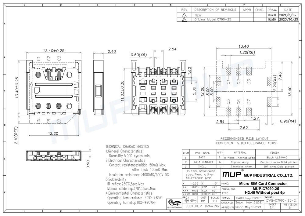 Bulk Buy China Wholesale 6 Pin With Metal Bridge Cheaper Cost Micro Sim ...
