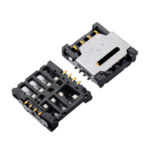 Conector de tarjeta SIM tipo bisagra E-SIM, 1.7mm para teléfono móvil
