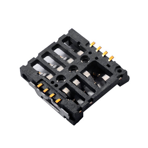 Conector de tarjeta SIM tipo bisagra E-SIM, 1.7mm para teléfono móvil