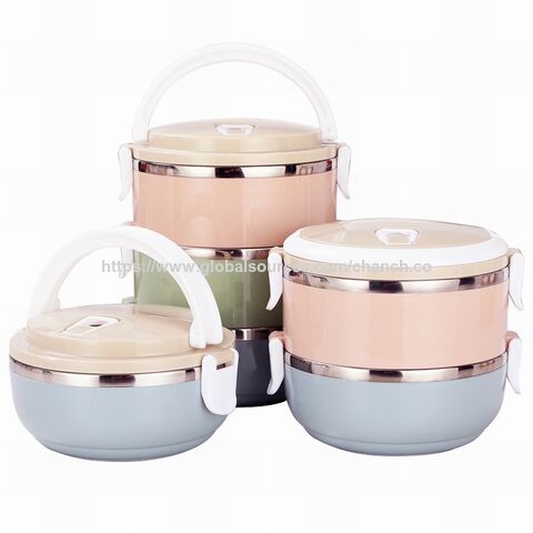 Fiambrera isotérmica de acero inoxidable 304, termo para alimentos, fiambrera bento con bolsa, ideal para regalos promocionales al por mayor