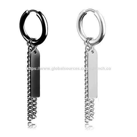 Boucles d'oreilles créoles en acier inoxydable, usine de boucles d'oreilles pour filles et garçons, clip d'oreille, bijoux en acier inoxydable, boucles d'oreilles pour cadeau Amazon