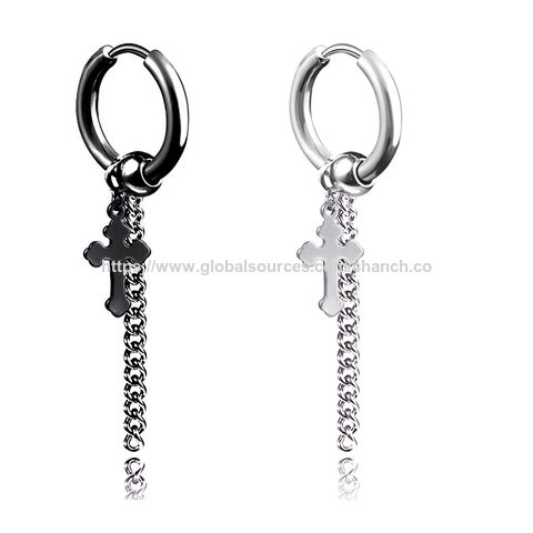 Boucles d'oreilles créoles en acier inoxydable, usine de boucles d'oreilles pour filles et garçons, clip d'oreille, bijoux en acier inoxydable, boucles d'oreilles pour cadeau Amazon
