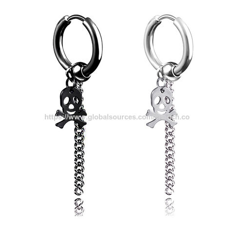 Boucles d'oreilles créoles en acier inoxydable, usine de boucles d'oreilles pour filles et garçons, clip d'oreille, bijoux en acier inoxydable, boucles d'oreilles pour cadeau Amazon