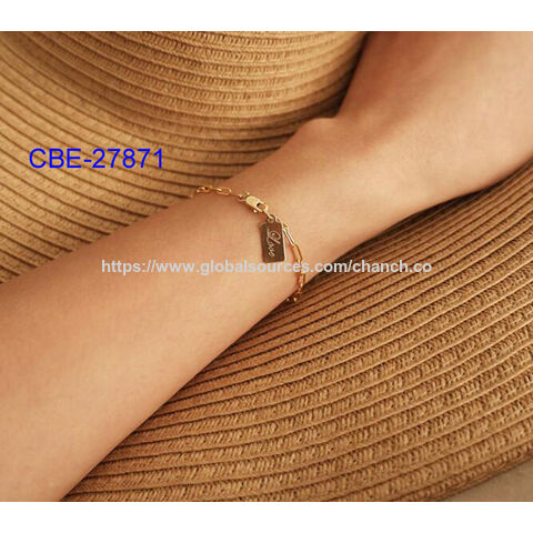 Pulseras de Titanio Estilo USA para Mujer, Diseños Personalizados Disponibles - Fabricante Confiable