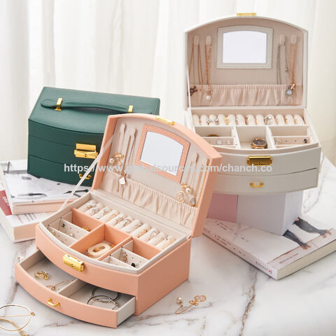 Compre Organizador De Joyeros Para Niñas Y Mujeres, Caja Grande De