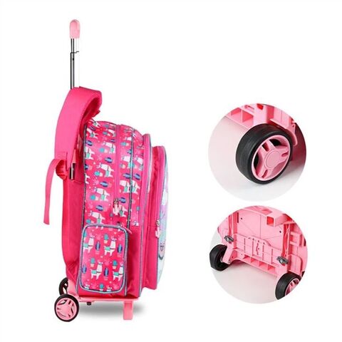 Factory Price Children School Bag with Detachable Trolley For Study