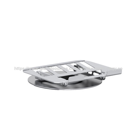 Soporte para Laptop, Rotación de 360 grados, firme, sin tambaleo, diseño de doble eje, altura ajustable, cómodo de usar.
