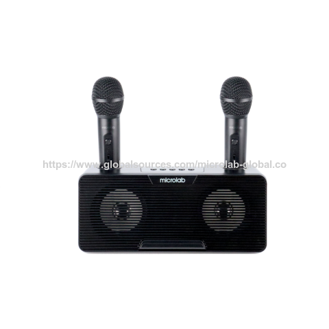 Karaoke Bluetooth Lautsprecher mit Mikrofon, Familien-KTV Bluetooth Karaoke-Lautsprecher, 2 Mikrofone
