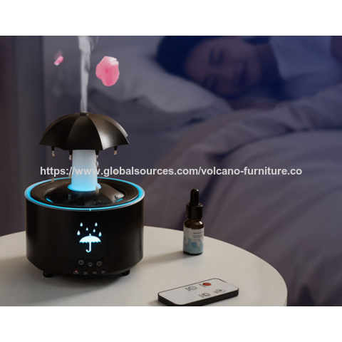 Humidificador ultrasónico aromaterapia por mayor con control remoto, difusor de aceites esenciales con luz ambiental LED para hogar y dormitorio