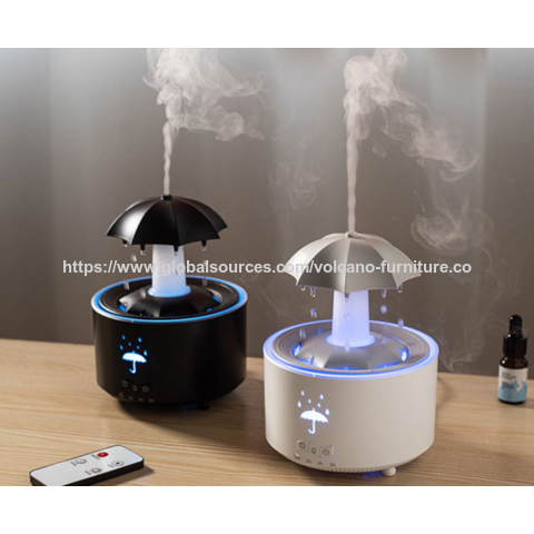 Humidificador ultrasónico aromaterapia por mayor con control remoto, difusor de aceites esenciales con luz ambiental LED para hogar y dormitorio