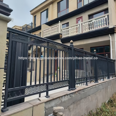 Valla Antigua China Nueva para Privacidad, Reja, Barandilla de Balcón de Hierro Artístico de Aluminio, Barandilla de Aleación de Aluminio, Puerta de Patio de Villa