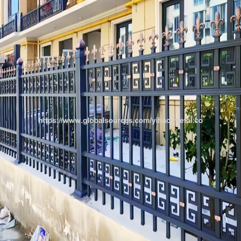 Valla de Privacidad para Jardín de Villa de Arte en Aluminio de Shanghái - Cobertizo de Aleación de Aluminio para Patio con Sustancia Pymaling de Madera Plástica para Exteriores