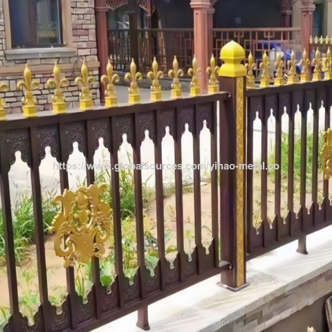 Valla de Privacidad para Jardín de Villa de Arte en Aluminio de Shanghái - Cobertizo de Aleación de Aluminio para Patio con Sustancia Pymaling de Madera Plástica para Exteriores