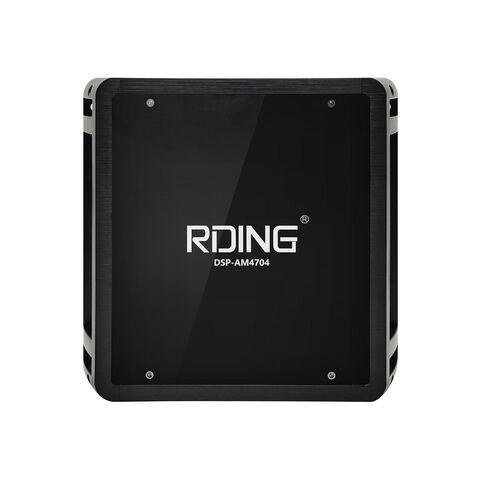 Amplificateur DSP 4 canaux avec sortie RCA 7 canaux, supporte la musique USB, BT intégré pour le contrôle APP, supporte l'entrée coaxiale/optique avec égaliseur 31 bandes