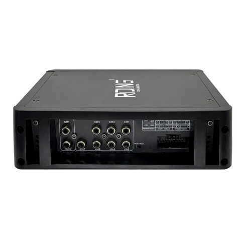 Amplificateur DSP 4 canaux avec sortie RCA 7 canaux, supporte la musique USB, BT intégré pour le contrôle APP, supporte l'entrée coaxiale/optique avec égaliseur 31 bandes