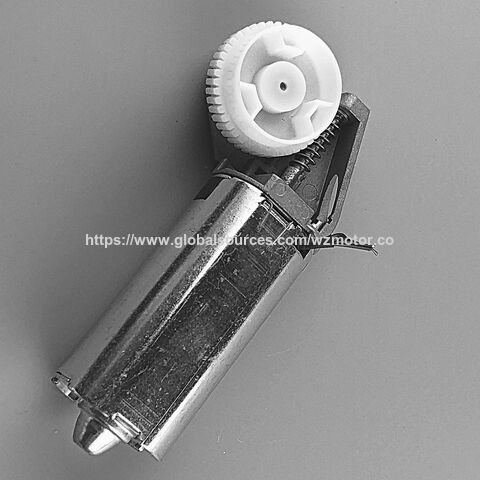 ODM 24V OD:45mm*40mm(H)*86.5mm(L) Flacher Kohlebürsten-Gleichstrommotor mit Hall-Sensor für verstellbaren Tisch