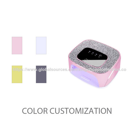 Lampu UV Tanpa Kabel untuk Kuku Gel 168W Isi Ulang Berlian LED Pengering Kuku dengan 4 Pengaturan Timer Kontrol Sentuh & Sensor Otomatis
