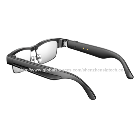 Gafas inteligentes de fábrica con cámara HD de 8MP, antivibración, grabación de audio y video, traducción con IA, llamadas BT y funciones inteligentes.