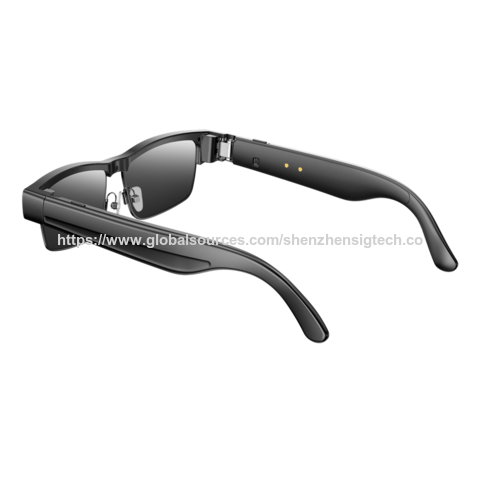 Gafas inteligentes de fábrica con cámara HD de 8MP, antivibración, grabación de audio y video, traducción con IA, llamadas BT y funciones inteligentes.