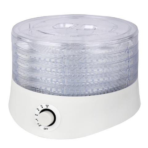 Deshidratador de Alimentos al por Mayor, Deshidratador de Alimentos para Mascotas DIY, Control de Temperatura 35-70℃, Secador de Carne, Verduras y Frutas, 5 Bandejas PS, Secador de Aire de 280W