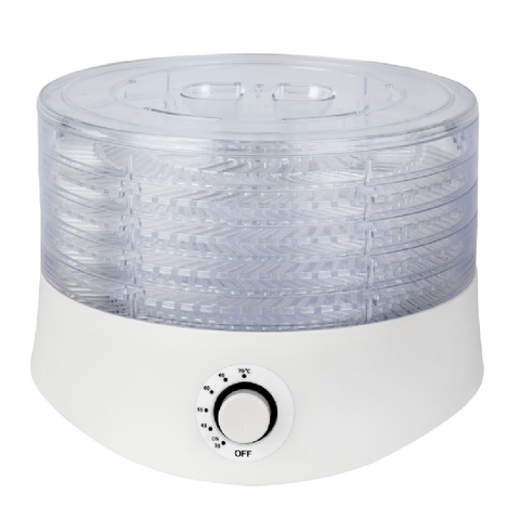 Deshidratador de Alimentos al por Mayor, Deshidratador de Alimentos para Mascotas DIY, Control de Temperatura 35-70℃, Secador de Carne, Verduras y Frutas, 5 Bandejas PS, Secador de Aire de 280W