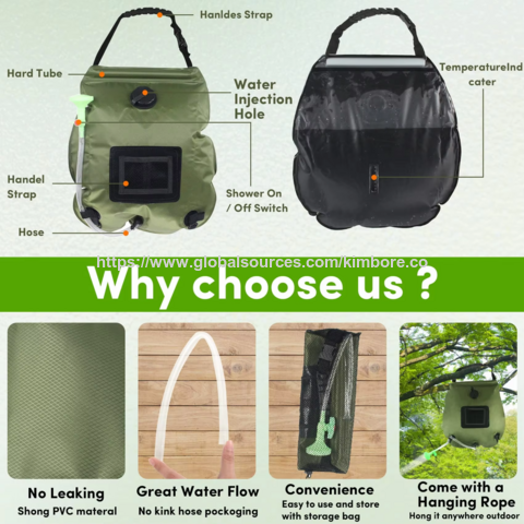 Tente de Douche 4x4, Toilettes de Douche, Tente Solaire de Confidentialité Portable avec Kit de Sac de Douche Solaire