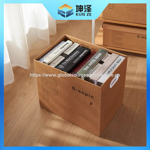 Cartons de Déménagement Conteneurs de Stockage Ménager Boîtes d'Emballage en Carton Boîtes de Rangement pour Vêtements Personnalisées Boîtes à Chaussures Carton de Déménagement Ondulé