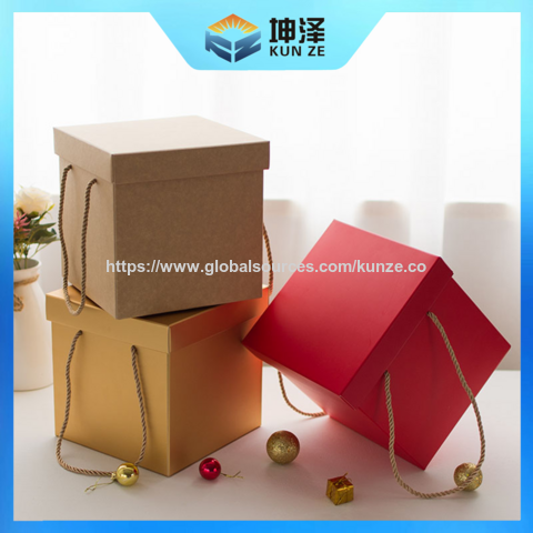 Geschenkboxen für Süßwaren, Schokoladenbox, kundenspezifische Geschenkbox mit Deckel und Boden, Geschenkbox mit Schleife für Pralinen