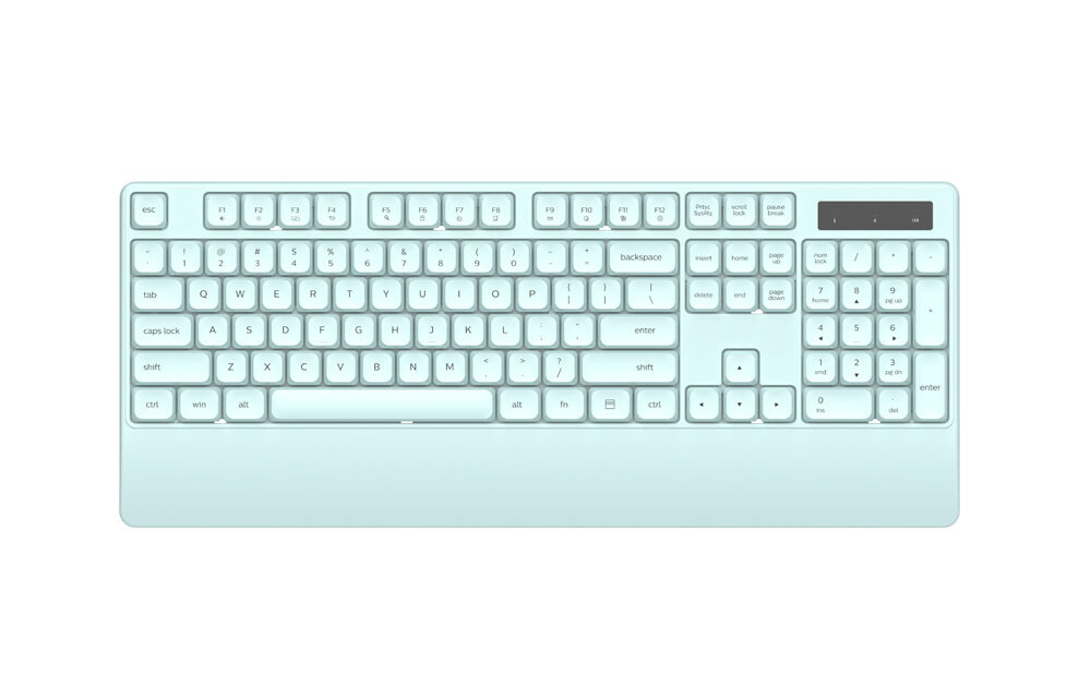 Factory Direct104 Keys 2.4g Wireless Membrane Keyboard With Hand Rest ...