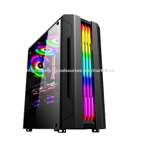 OEM GAMING COMPUTER CASE, Gaming PC Chassis with Fans RGB, Computer Tower Case Airflow 3.0 USB.