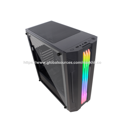 OEM GAMING COMPUTER CASE, Gaming PC Chassis with Fans RGB, Computer Tower Case Airflow 3.0 USB.