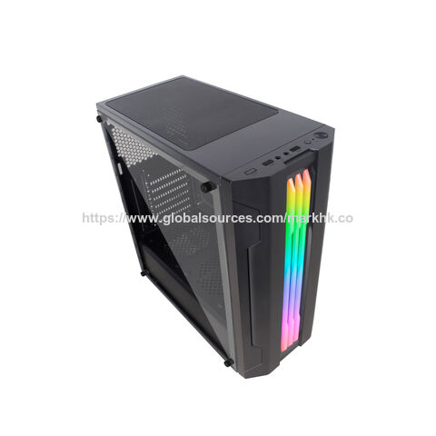 OEM GAMING COMPUTER CASE, Gaming PC Chassis with Fans RGB, Computer Tower Case Airflow 3.0 USB.