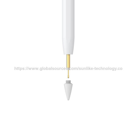 Caneta para iPad com certificação MFi, alta precisão e baixa latência, ideal para uso em estudos.